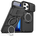 Custodia per telefono con supporto ad anello scorrevole Camshield, For iPhone 14 Pro Max, For iPhone 13 Pro Max, For iPhone 13 Pro