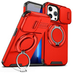 Custodia per telefono con supporto ad anello scorrevole Camshield, For iPhone 14 Pro Max, For iPhone 13 Pro Max, For iPhone 13 Pro