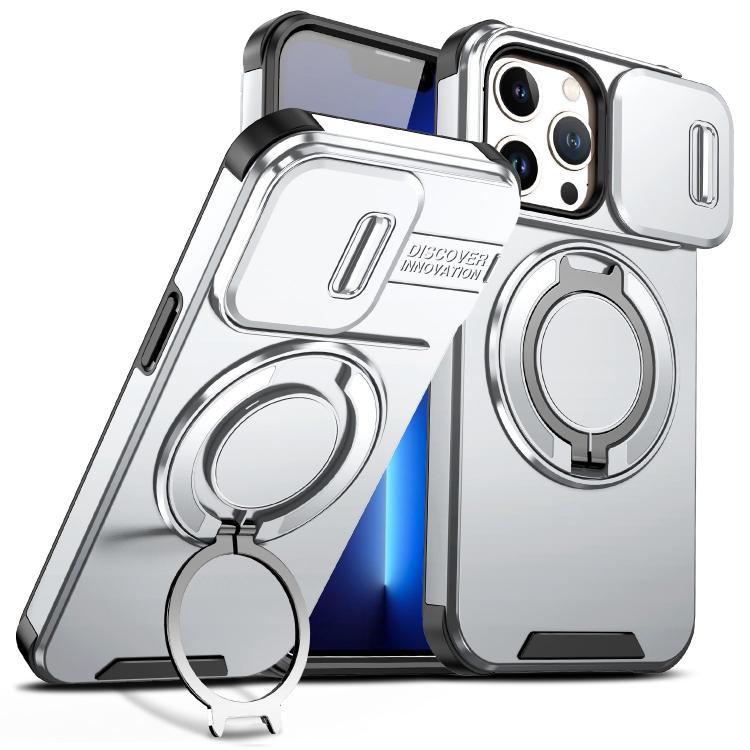 Custodia per telefono con supporto ad anello scorrevole Camshield, For iPhone 14 Pro Max, For iPhone 13 Pro Max, For iPhone 13 Pro