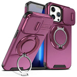 Custodia per telefono con supporto ad anello scorrevole Camshield, For iPhone 14 Pro Max, For iPhone 13 Pro Max, For iPhone 13 Pro
