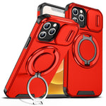 Custodia per telefono con supporto ad anello scorrevole Camshield, For iPhone 13, For iPhone 12, For iPhone 12 Pro Max