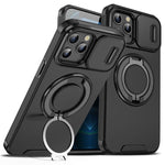 Custodia per telefono con supporto ad anello scorrevole Camshield, For iPhone 13, For iPhone 12, For iPhone 12 Pro Max