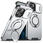 Custodia per telefono con supporto ad anello scorrevole Camshield, For iPhone 13, For iPhone 12, For iPhone 12 Pro Max
