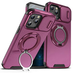 Custodia per telefono con supporto ad anello scorrevole Camshield, For iPhone 13, For iPhone 12, For iPhone 12 Pro Max