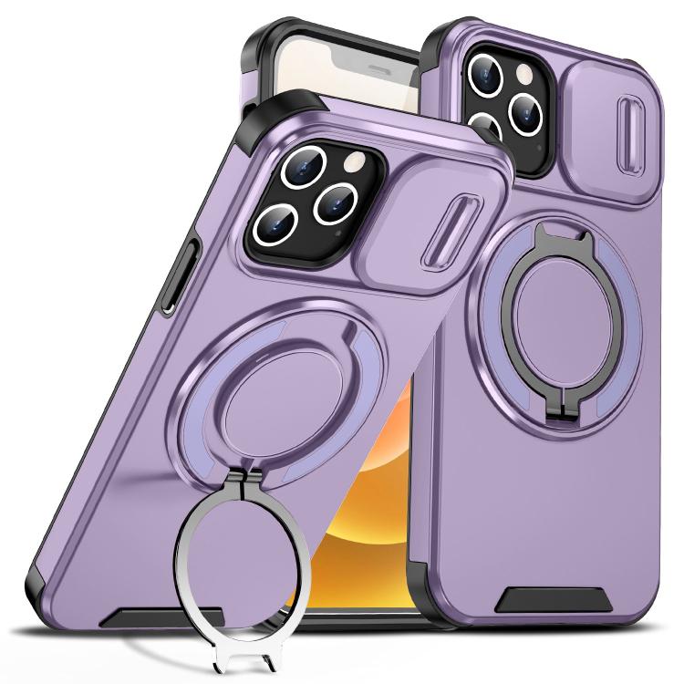 Custodia per telefono con supporto ad anello scorrevole Camshield, For iPhone 12 Pro, For iPhone 11 Pro Max, For iPhone 11