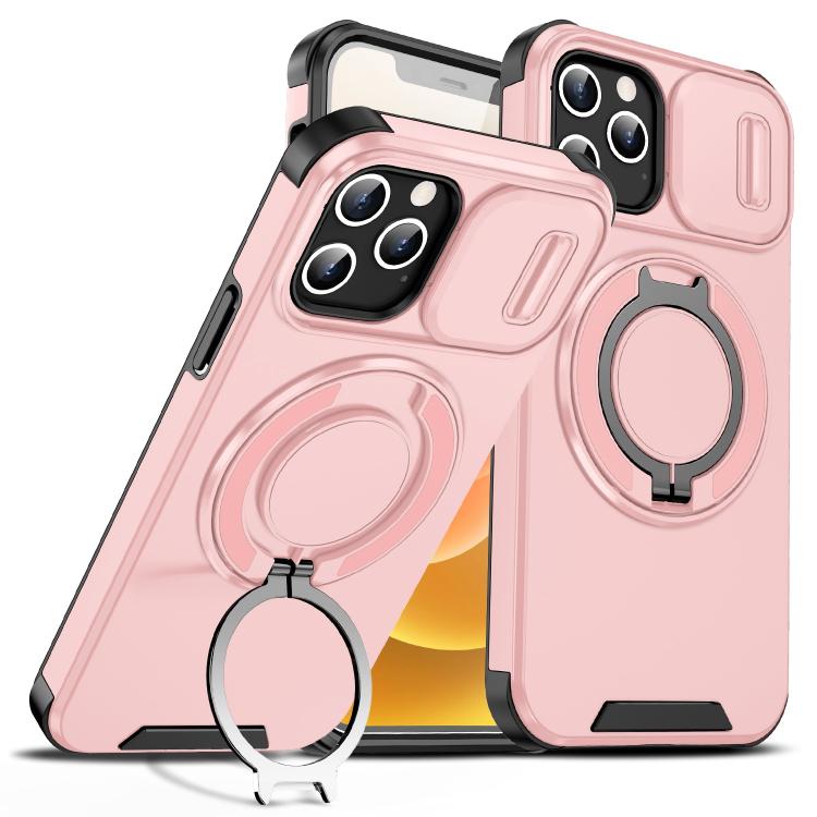 Custodia per telefono con supporto ad anello scorrevole Camshield, For iPhone 12 Pro, For iPhone 11 Pro Max, For iPhone 11