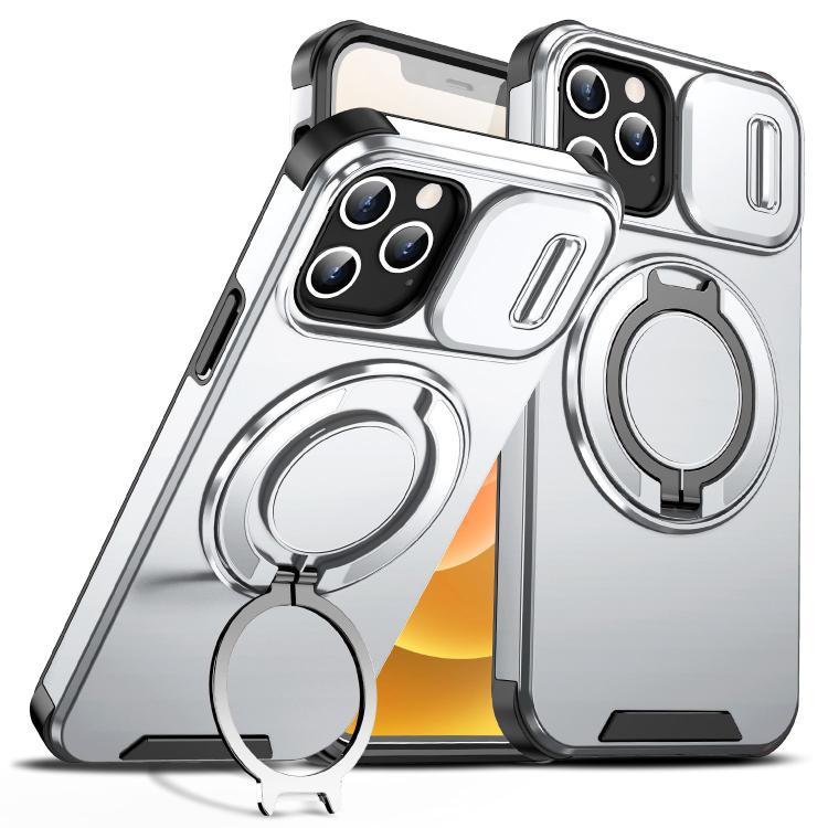 Custodia per telefono con supporto ad anello scorrevole Camshield, For iPhone 12 Pro, For iPhone 11 Pro Max, For iPhone 11