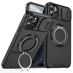 Custodia per telefono con supporto ad anello scorrevole Camshield, For iPhone 12 Pro, For iPhone 11 Pro Max, For iPhone 11