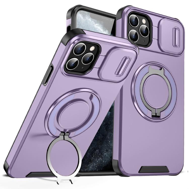 Custodia per telefono con supporto ad anello scorrevole Camshield, For iPhone 12 Pro, For iPhone 11 Pro Max, For iPhone 11