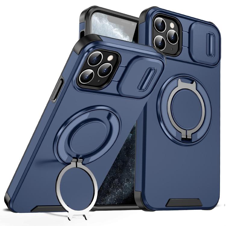 Custodia per telefono con supporto ad anello scorrevole Camshield, For iPhone 12 Pro, For iPhone 11 Pro Max, For iPhone 11