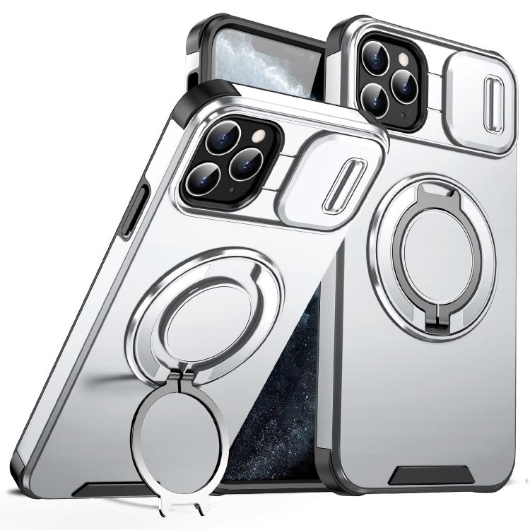 Custodia per telefono con supporto ad anello scorrevole Camshield, For iPhone 12 Pro, For iPhone 11 Pro Max, For iPhone 11