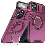 Custodia per telefono con supporto ad anello scorrevole Camshield, For iPhone 12 Pro, For iPhone 11 Pro Max, For iPhone 11