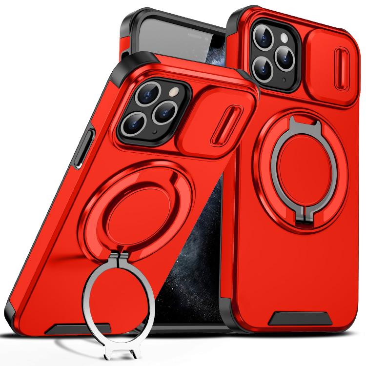 Custodia per telefono con supporto ad anello scorrevole Camshield, For iPhone 11 Pro