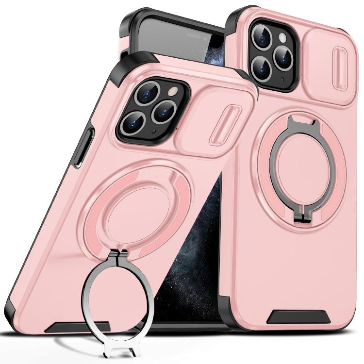 Custodia per telefono con supporto ad anello scorrevole Camshield, For iPhone 11 Pro