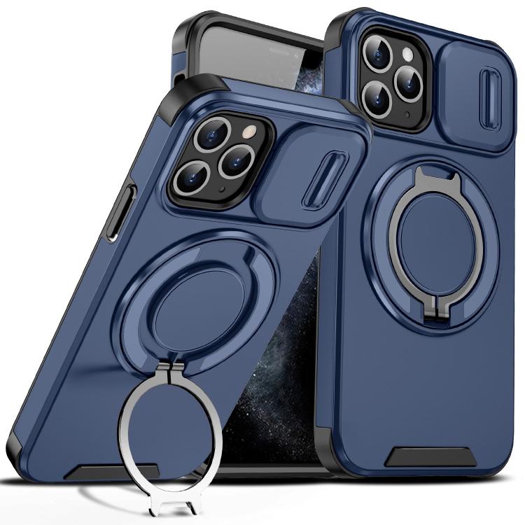 Custodia per telefono con supporto ad anello scorrevole Camshield, For iPhone 11 Pro