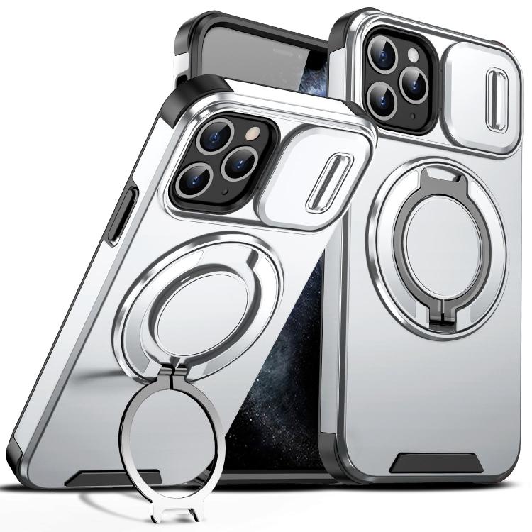 Custodia per telefono con supporto ad anello scorrevole Camshield, For iPhone 11 Pro