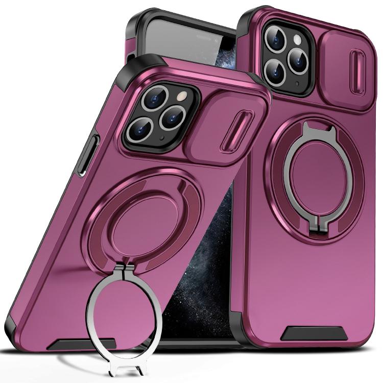 Custodia per telefono con supporto ad anello scorrevole Camshield, For iPhone 11 Pro