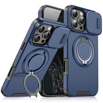 Custodia per telefono con supporto ad anello scorrevole Camshield, For iPhone 17e / 16e, For iPhone 16 Pro Max, For iPhone 16 Pro