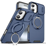 Custodia per telefono con supporto ad anello scorrevole Camshield, For iPhone 16 Plus, For iPhone 16, For iPhone 15 Pro Max