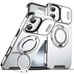 Custodia per telefono con supporto ad anello scorrevole Camshield, For iPhone 16 Plus, For iPhone 16, For iPhone 15 Pro Max
