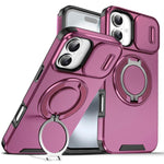 Custodia per telefono con supporto ad anello scorrevole Camshield, For iPhone 16 Plus, For iPhone 16, For iPhone 15 Pro Max