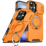 Custodia per telefono con supporto ad anello scorrevole Camshield, For iPhone 16 Plus, For iPhone 16, For iPhone 15 Pro Max