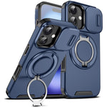 Custodia per telefono con supporto ad anello scorrevole Camshield, For iPhone 16 Plus, For iPhone 16, For iPhone 15 Pro Max