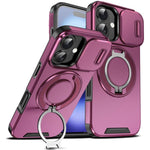 Custodia per telefono con supporto ad anello scorrevole Camshield, For iPhone 16 Plus, For iPhone 16, For iPhone 15 Pro Max