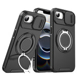 Custodia per telefono con supporto ad anello scorrevole Camshield, For iPhone 17e / 16e, For iPhone 16 Pro Max, For iPhone 16 Pro