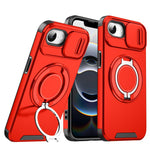 Custodia per telefono con supporto ad anello scorrevole Camshield, For iPhone 17e / 16e, For iPhone 16 Pro Max, For iPhone 16 Pro