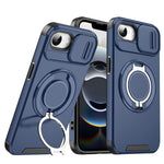 Custodia per telefono con supporto ad anello scorrevole Camshield, For iPhone 17e / 16e, For iPhone 16 Pro Max, For iPhone 16 Pro