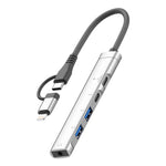 Adattatore HUB multifunzione 5 in 2 USB-C e USB-A