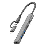Adattatore HUB multifunzione 5 in 2 USB-C e USB-A