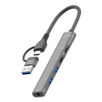Adattatore HUB multifunzione 5 in 2 USB-C e USB-A