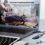 Adattatore HUB multifunzione 5 in 2 USB-C e USB-A