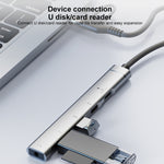 Adattatore HUB multifunzione 5 in 2 USB-C e USB-A