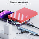 Adattatore HUB multifunzione 5 in 2 USB-C e USB-A