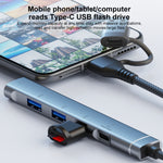 Adattatore HUB multifunzione 5 in 2 USB-C e USB-A