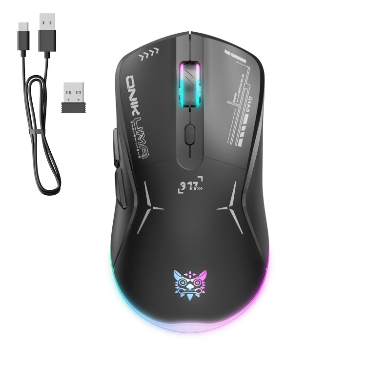 Mouse cablato + wireless 2,4 GHz ONIKUMA CW917 RGB 4800 DPI a doppia modalità, CW917 (Black), CW917 (White)