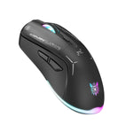 Mouse cablato + wireless 2,4 GHz ONIKUMA CW917 RGB 4800 DPI a doppia modalità, CW917 (Black), CW917 (White)