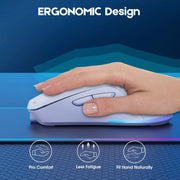 Mouse cablato + wireless 2,4 GHz ONIKUMA CW917 RGB 4800 DPI a doppia modalità, CW917 (Black), CW917 (White)
