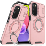 Custodia per telefono con supporto ad anello scorrevole Camshield, For Samsung Galaxy A03s