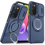 Custodia per telefono con supporto ad anello scorrevole Camshield, For Samsung Galaxy A03s