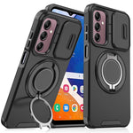 Custodia per telefono con supporto ad anello scorrevole Camshield, For Samsung Galaxy A23 5G, For Samsung Galaxy A14 4G / 5G, For Samsung Galaxy A54 5G, For Samsung Galaxy A13 5G
