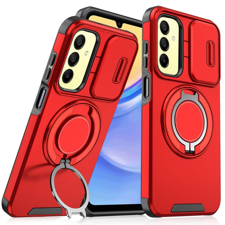 Custodia per telefono con supporto ad anello scorrevole Camshield, For Samsung Galaxy A55 5G, For Samsung Galaxy A35 5G, For Samsung Galaxy A15, For Samsung Galaxy A25 5G Global
