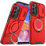 Custodia per telefono con supporto ad anello scorrevole Camshield, For Samsung Galaxy A23 5G, For Samsung Galaxy A14 4G / 5G, For Samsung Galaxy A54 5G, For Samsung Galaxy A13 5G