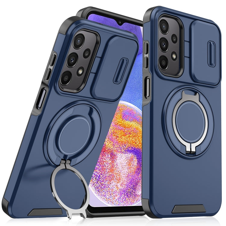Custodia per telefono con supporto ad anello scorrevole Camshield, For Samsung Galaxy A23 5G, For Samsung Galaxy A14 4G / 5G, For Samsung Galaxy A54 5G, For Samsung Galaxy A13 5G