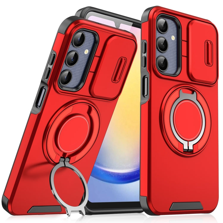 Custodia per telefono con supporto ad anello scorrevole Camshield, For Samsung Galaxy A55 5G, For Samsung Galaxy A35 5G, For Samsung Galaxy A15, For Samsung Galaxy A25 5G Global