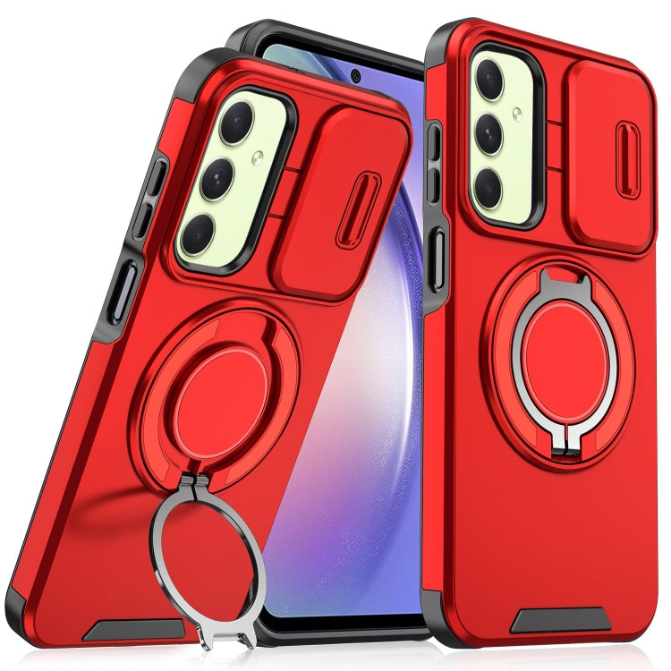 Custodia per telefono con supporto ad anello scorrevole Camshield, For Samsung Galaxy A23 5G, For Samsung Galaxy A14 4G / 5G, For Samsung Galaxy A54 5G, For Samsung Galaxy A13 5G
