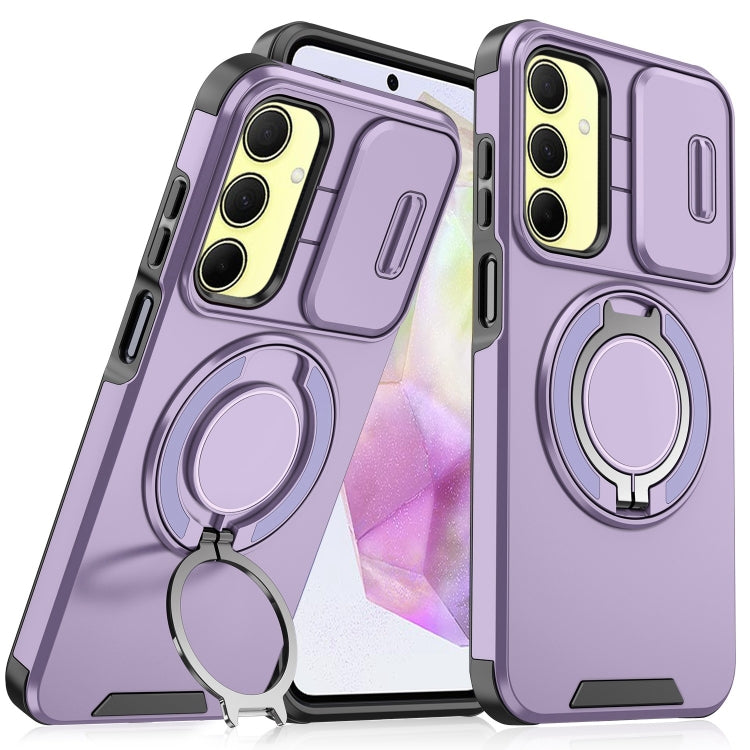 Custodia per telefono con supporto ad anello scorrevole Camshield, For Samsung Galaxy A55 5G, For Samsung Galaxy A35 5G, For Samsung Galaxy A15, For Samsung Galaxy A25 5G Global